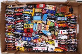 One tray containing a quantity of Matchbox Superfast, Laser Wheels and late issue diecast