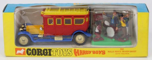Corgi Toys No. 805, Hardy Boys Rolls Royce Silver Ghost with Figures, in the original blue and