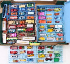 One tray containing a quantity of mixed Matchbox Superfast 1/75 series and similar diecast