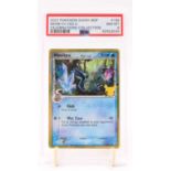 A PSA Graded 2021 Pokemon Sword and Shield "Mimikyu" number SWSH136 Black Star Promo from the