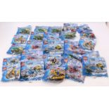 One tray containing a quantity of Lego City construction gift sets to include No. 4899 farm tractor,