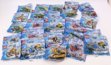 One tray containing a quantity of Lego City construction gift sets to include No. 4899 farm tractor,