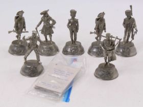 A collection of Charles Staddon Buckingham pewter collection military figures, all unpainted