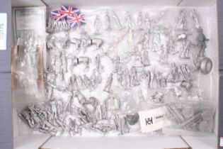 Collection of unpainted white metal models by Men at arms, Hinchliffe, Mil Art plus a very large