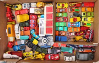 One tray containing a quantity of mixed Matchbox, Majorette and similar scale diecast vehicles