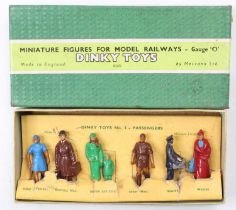 Dinky Toys Miniature Figures for Model Railways Gauge 0, set No.3 Passengers (E) in original box