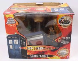 A Doctor Who Tardis interactive play set with special features by Character Options Ltd housed in