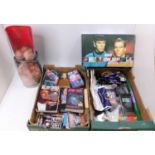 Three boxes of mixed Star Trek related modern release collectables, books and ephemera to include