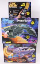 Three Star Trek related boxed interactive play models by Playmates to include Star Trek The Next