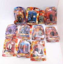 Eleven Dr Who related action figures by Character Options Ltd, to include Sea Devil with Heat Ray,