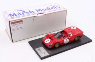 A Marsh Models 1/43 scale factory hand built model of a MM239B1 Ferrari P3 Spyder 1966 Nurburgring