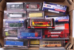 20 Corgi Original Omnibus Company 1/76th scale bus and coach models, with examples including a