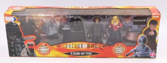 A Doctor Who 6 figure gift pack set by Character Options Ltd to include the Ninth Doctor, Dalek,