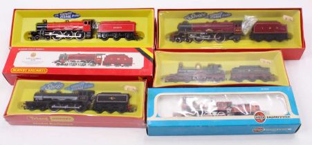 Five Triang/Triang Hornby locos & tenders and one Airfix: R150NS 4-6-0 B12 steam exhaust noise &