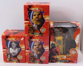 Four Doctor Who related novelties and one other to include limited edition collector's bust of