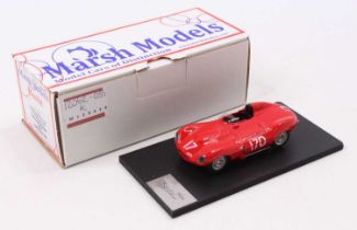 A Marsh Models 1/43 scale factory hand built model of a MM263 M17D Jaguar D-Type race car,