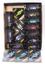 16 Formula F1 diecast by Onyx to include No. 134 Jordan, No. 126 Tyrrell Honda, No.020 Stefano