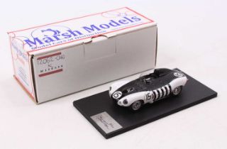A Marsh Models 1/43 scale factory hand built model of a MM255M15 1956 Sebring D-Type race car,