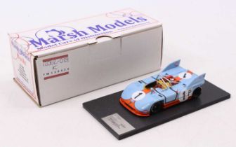 A Marsh Models 1/43 scale factory hand built model of a MM232B1 Porsche 908/3 Nurburgring 1971
