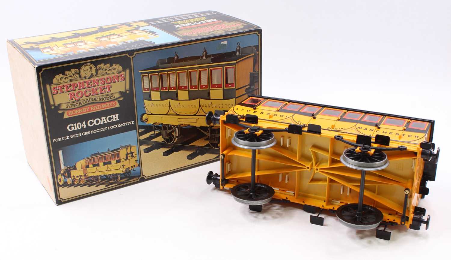 A Hornby Railways 3½" gauge Stephensons Rocket No. G104 coach, appears complete, comprising of - Image 3 of 3