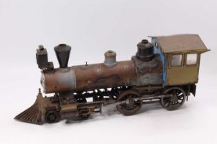 A 3.5" gauge to LBSC designs Virginia live steam locomotive and tender 4-4-0 configuration, with a