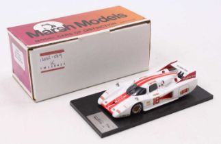 A Marsh Models Thundersport 1/43 scale kit built model of an MM148 Lola T600 1982 Limerock race car,