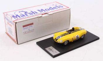 A Marsh Models 1/43 scale factory hand-built model of an MM255 M16 1956 Sebring Jaguar D-type race