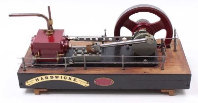 A very well-engineered live steam stationary mill engine titled Hardwicke as featured in the