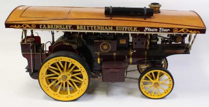 A very well engineered 2 inch-scale live steam Burrell "Thetford Town" Scenic Showmans Engine, built