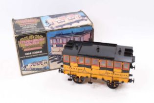 Hornby Stephenson's Rocket 3.5" gauge model of a G104 coach, appears as issued in the original box