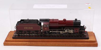 0-gauge LMS Hughes ‘crab’ 2-6-0 loco & tender No.13088 built to exhibition standard with compensated