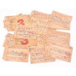 Collection of GWR 1920s Urgent Luggage and Wagon Labels