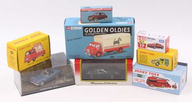 One box containing a quantity of mixed modern release collectables to include a Dinky Atlas