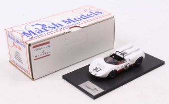A Marsh Models factory hand-built 1/43 scale model of an MM207M Chaparral 2 Laguna Seca 3rd place
