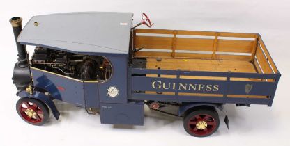 2.5 inch scale "Pride of Penrhyn" Steam Lorry, coal-fired example with silver soldered copper boiler