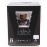 A Gentle Giant Ltd limited edition 1/6 scale Star Wars Jango Fett collectable mini bust, No. 2676/