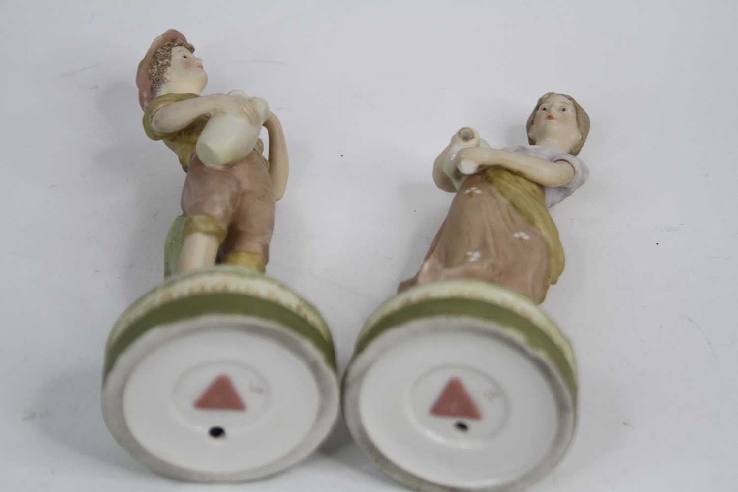 A pair of Royal Dux figures, each h.21.5cm - Image 2 of 2