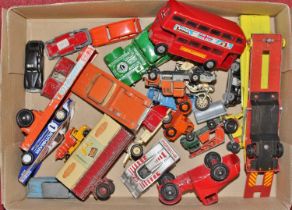 A small quantity of loose and playworn diecast to include Lonestar Roadmasters Chevrolet El Camino