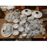 A Royal Doulton Morning Star pattern part tea, coffee and dinner service