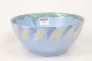 A Clarice Cliff Inspirations pattern bowl, dia.22cm Wear to decoration and discolouration to the