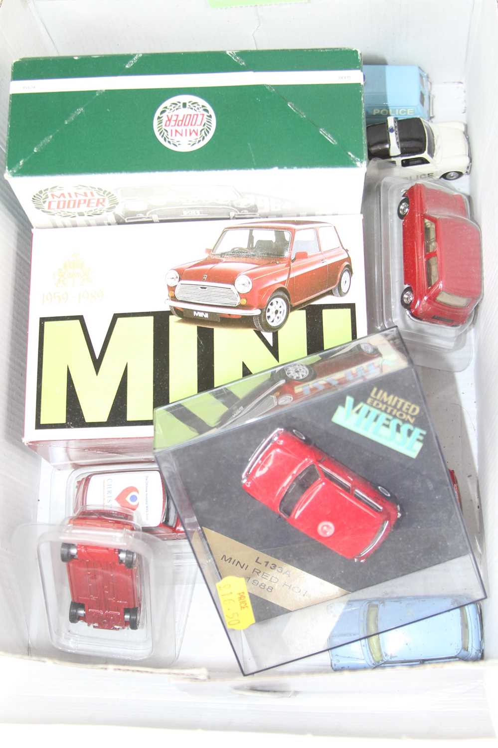 Four small boxes containing modern issue diecast to include EFE, half cab coach, various Mini - Image 2 of 2