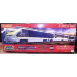 A Hornby 00 scale Eurostar train set