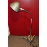 A Hanovia Lamps of Slough, England, the prescription model No. 7 adjustable industrial light