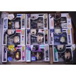 A tray containing a quantity of pop figures to include Wonderwoman, Rescue etc