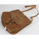 A vintage crocodile leather lady's handbag