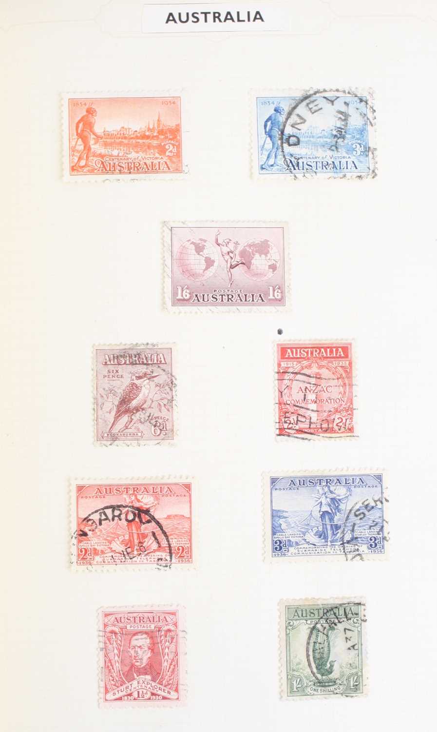 A Strand stamp album, the contents being Commonwealth examples to include Great Britain, 1d reds, - Image 8 of 9