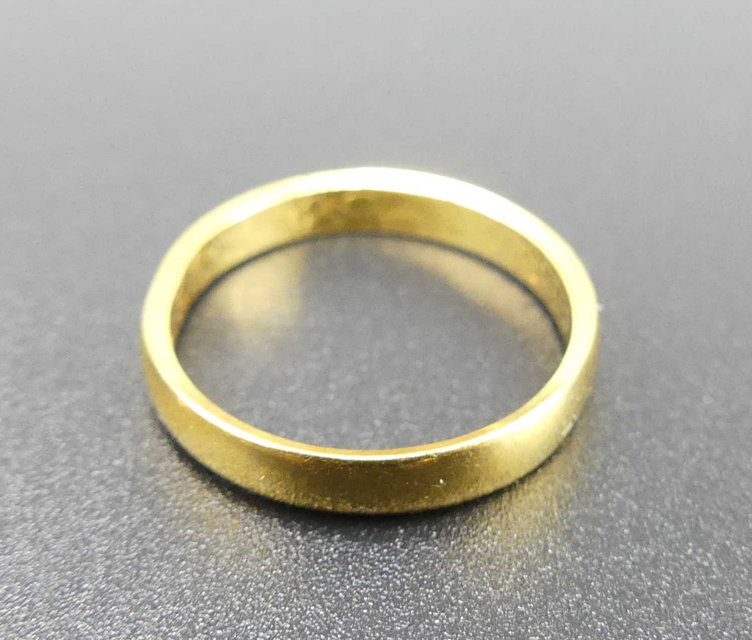 A 22ct gold wedding band, 2.9g (misshapen) - Image 2 of 2