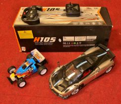 Three modern issue diecast radio controlled models to include H105 Water Wizard etc