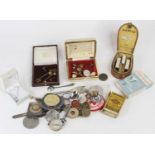 A collection of costume jewellery, jewellery boxes etc