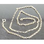 A 9ct gold belcher link necklace, 2.5g, length 45cm
